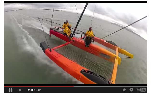 K2 Kitefoiler in San Francisco Bay, 2012