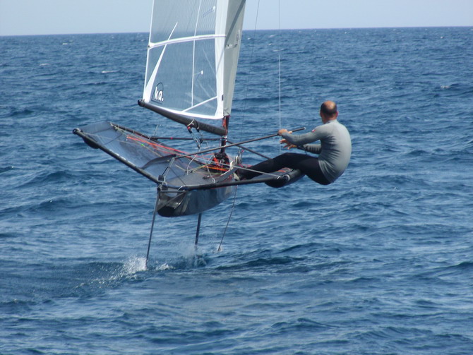 Luna Rossa Moth training in Cagliari