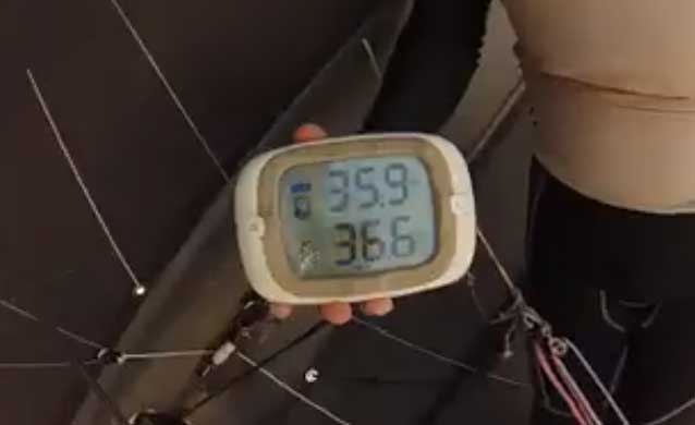 35.9 knots new Moth Speed World Record. Ned Goss In Charleston Bay, USA