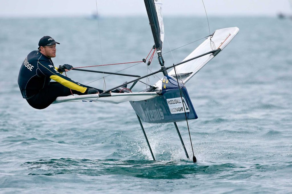 Outteridge gets early jump at McDougall + McConaghy 2015 Moth Worlds