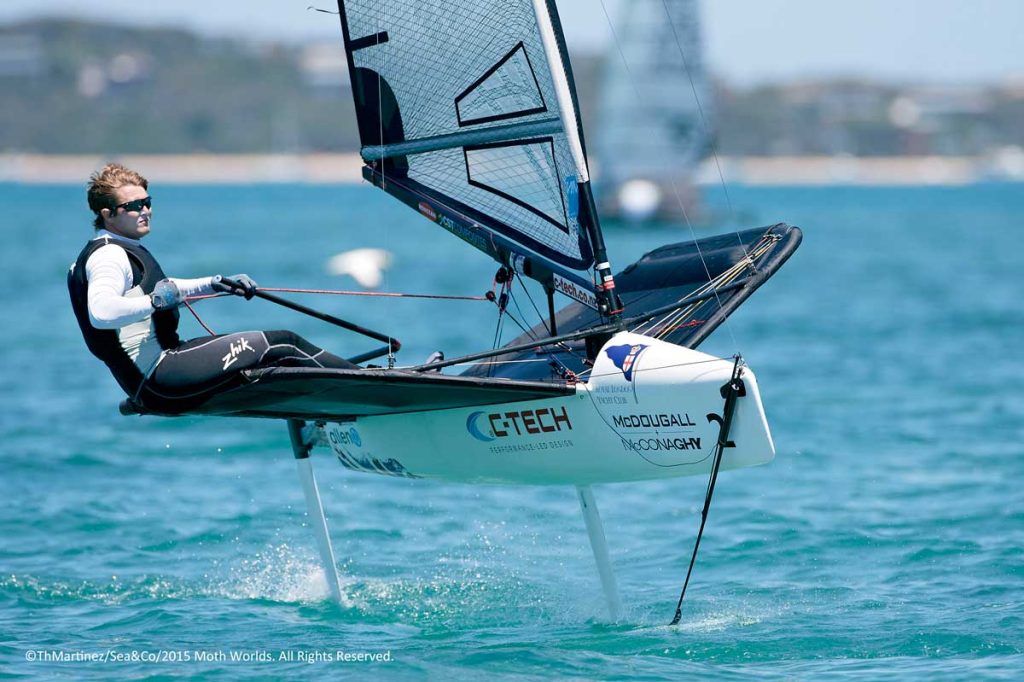 Chris Rashley defies the odds at McDougall + McConaghy 2015 Moth Worlds