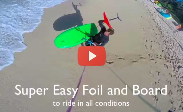 Kiteboard Wave Foiling on Maui in really light wind conditions