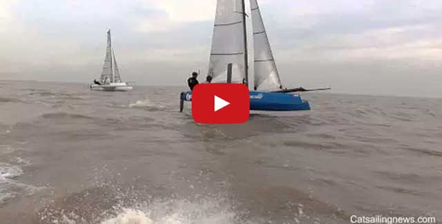 Flying Phantom vs Nacra F20FCS: Upwind Test at Buenos Aires