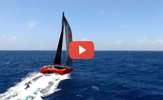 Antigua Sailing Week 2015. Foiling on the big waves