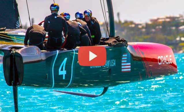 Oracle Team Usa flies in Bermuda