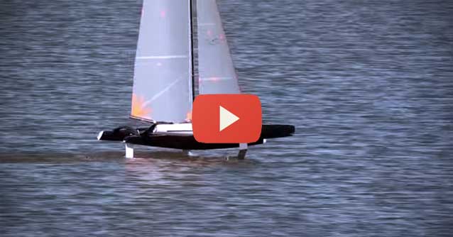 One Metre foiling trimaran ready for production