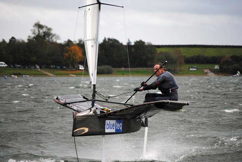 Event winner Ricky Tagg during the Draycote International Moth Grand Prix. Photo © Fabian Katz
